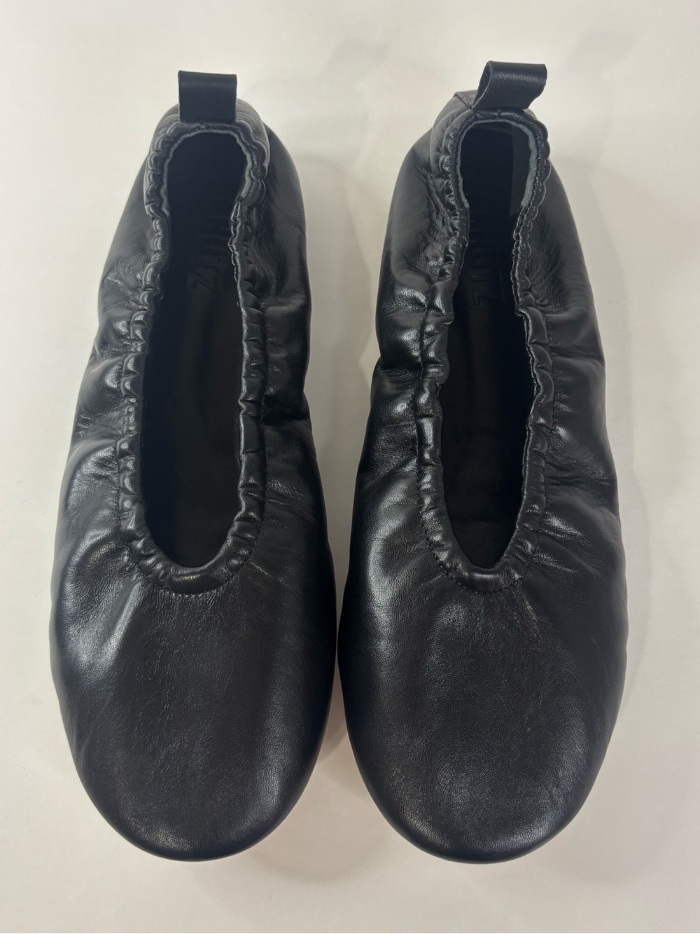 Schutz Eudora Leather Black Flats